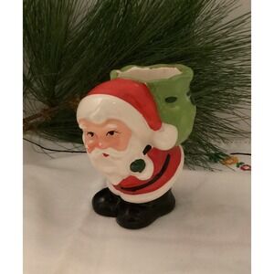 Vintage Santa with Sack Votive Candle‎ Holder
